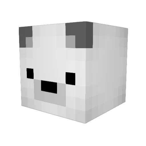 AbyssGeneral Minecraft avatar head, 3D render