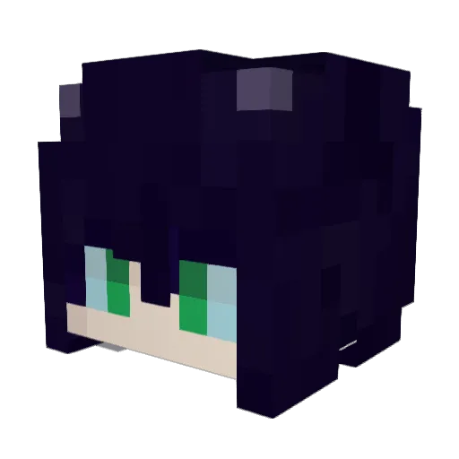 AbyssMiao Minecraft avatar head, 3D render