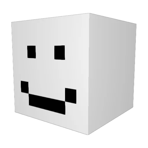 AbyssOG Minecraft avatar head, 3D render