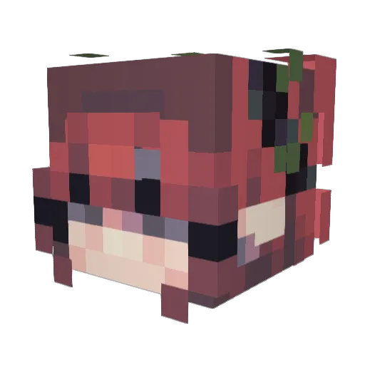 AbyssShadow Minecraft avatar head, 3D render