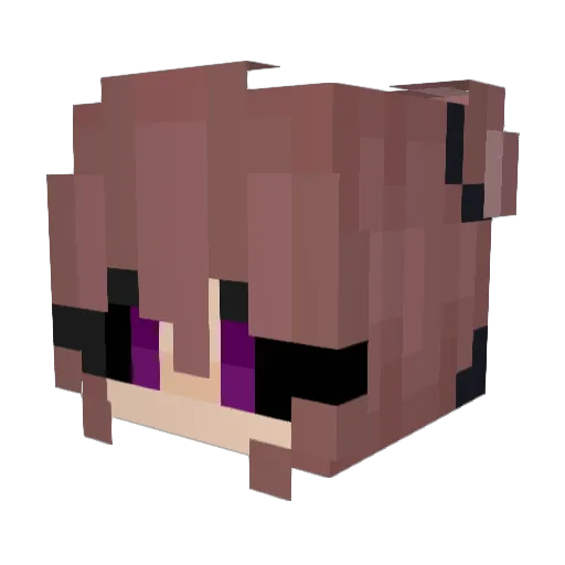 AbyssT Minecraft avatar head, 3D render