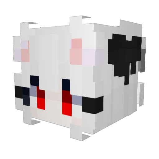 Abyss__s Minecraft avatar head, 3D render
