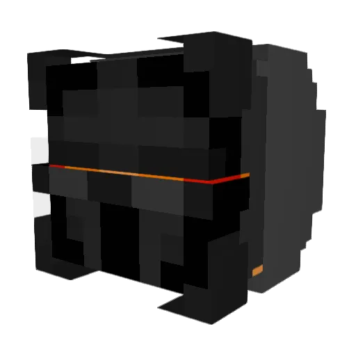AbyssalBlazeXI Minecraft avatar head, 3D render