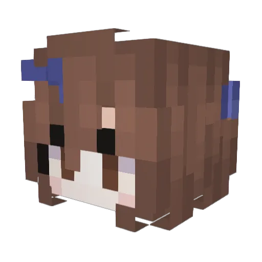 Abyssal_Heart Minecraft avatar head, 3D render