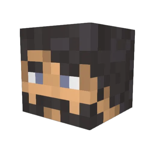 Abyssdeer Minecraft avatar head, 3D render