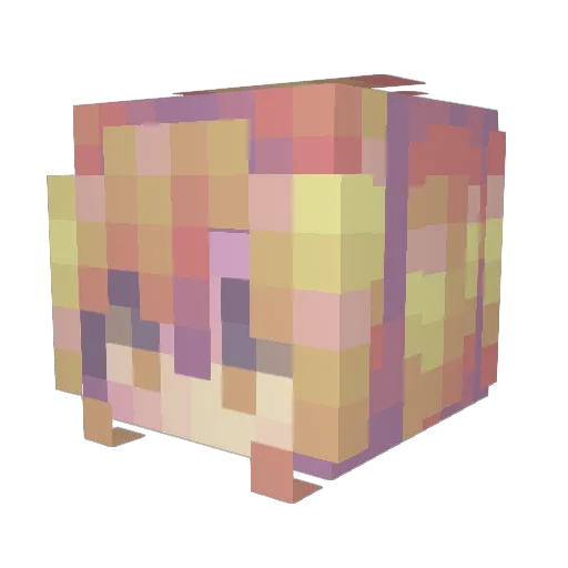 Abyssgard Minecraft avatar head, 3D render