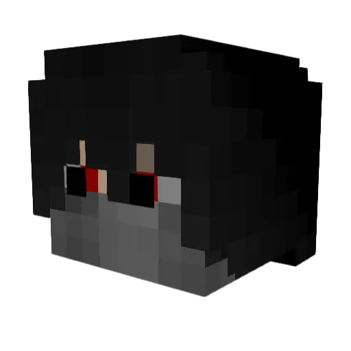 Abyssos Minecraft avatar head, 3D render