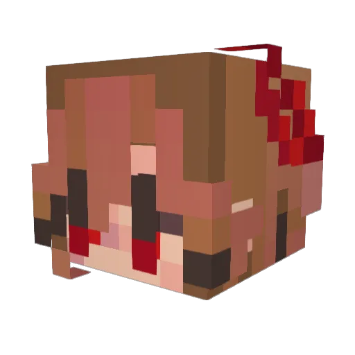 Abyssosque_Ad Minecraft avatar head, 3D render