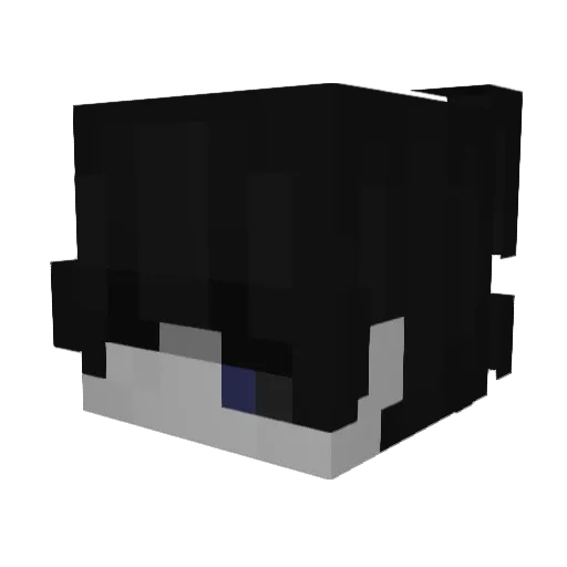 Abyssrial Minecraft avatar head, 3D render