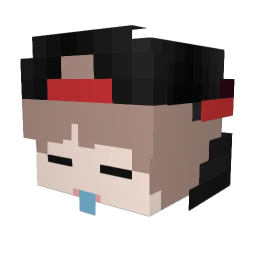 Abyssus002 Minecraft avatar head, 3D render
