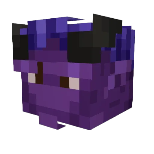 Abyterus Minecraft avatar head, 3D render