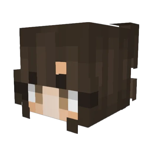 Abyunn Minecraft avatar head, 3D render
