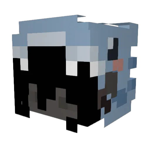 Abyy27 Minecraft avatar head, 3D render