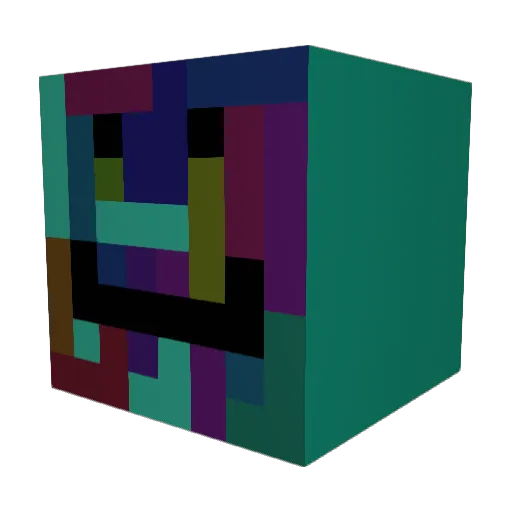 Abz1kMC Minecraft avatar head, 3D render