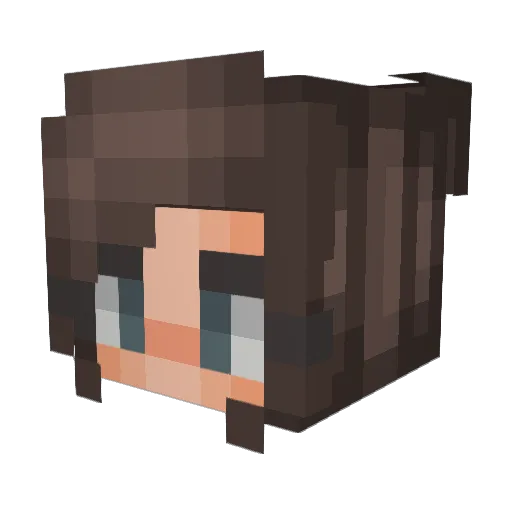 Abz2k Minecraft avatar head, 3D render