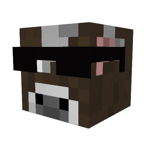AbzHathFlabz Minecraft avatar head, 3D render