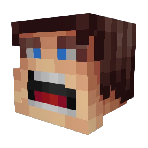 AbzockerAlex48 Minecraft avatar head, 3D render
