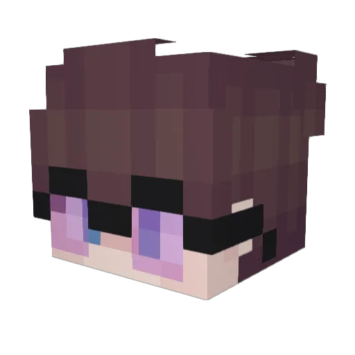 Abztracted Minecraft avatar head, 3D render