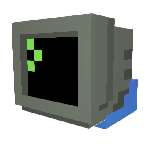 AbzuT Minecraft avatar head, 3D render