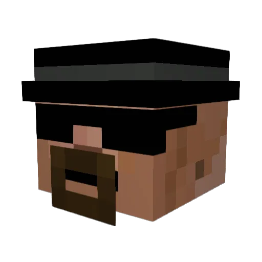 Ac1dHologr4m Minecraft avatar head, 3D render