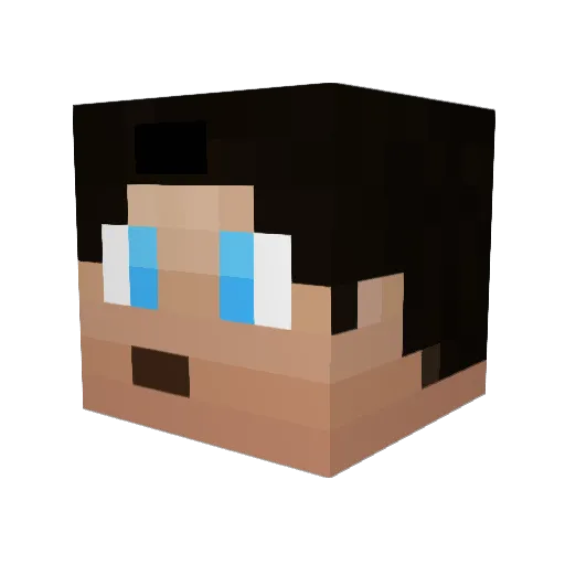 Ac3Alt15 Minecraft avatar head, 3D render