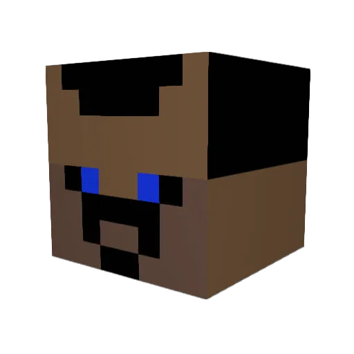 AcAn94 Minecraft avatar head, 3D render