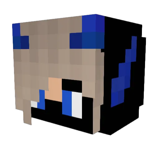 AcE065 Minecraft avatar head, 3D render