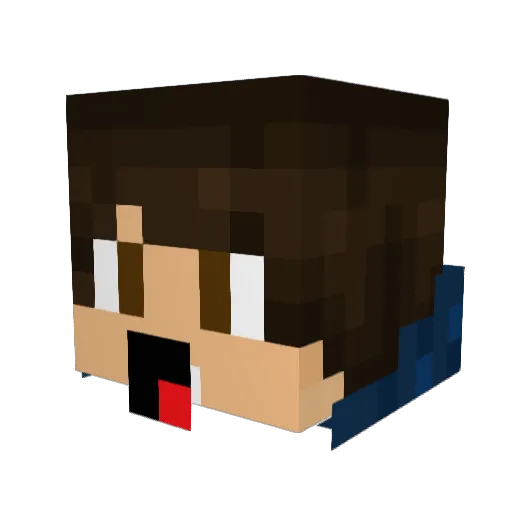 AcTiXx Minecraft avatar head, 3D render
