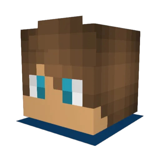 AcTiv_Clutch Minecraft avatar head, 3D render