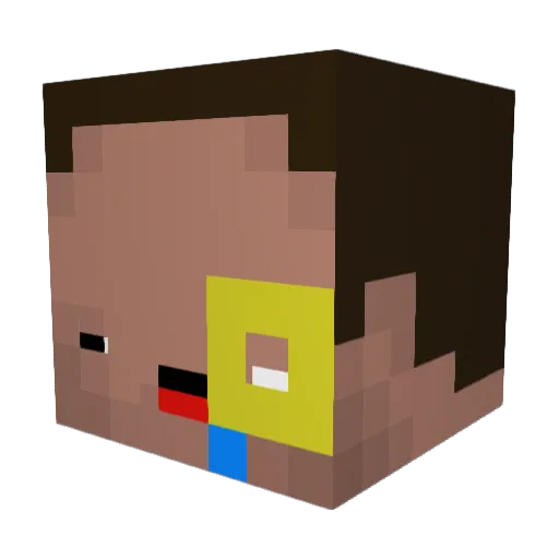Ac_BOSSASDW Minecraft avatar head, 3D render