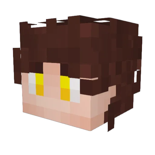 AcaGaming_ Minecraft avatar head, 3D render