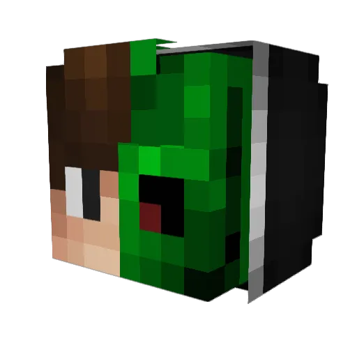 AcaKilleR01 Minecraft avatar head, 3D render