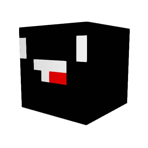 AcaarF Minecraft avatar head, 3D render