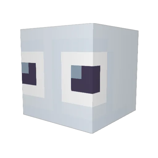 AcaciaLeaf Minecraft avatar head, 3D render