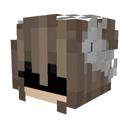 AcajiAngel13_TTV Minecraft avatar head, 3D render