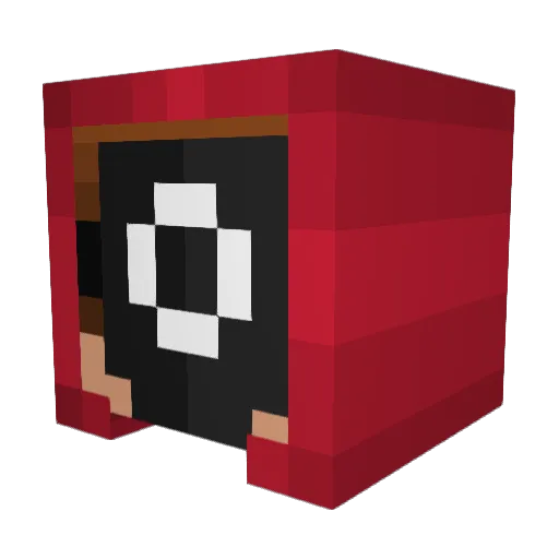 AcarJail Minecraft avatar head, 3D render