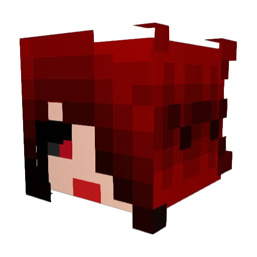 Acasia7 Minecraft avatar head, 3D render