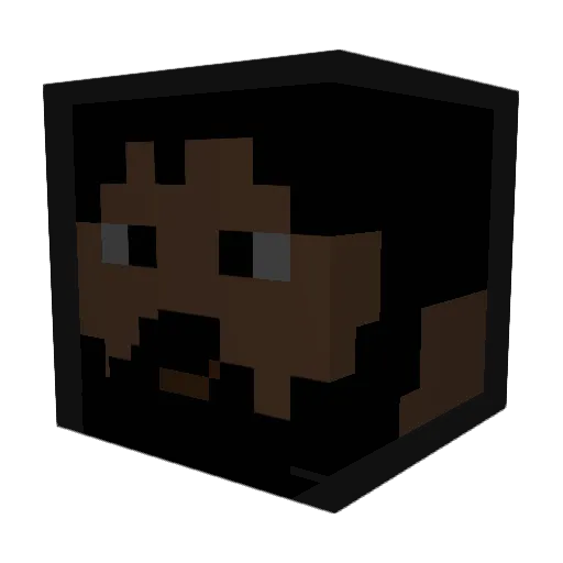 Acatlo Minecraft avatar head, 3D render