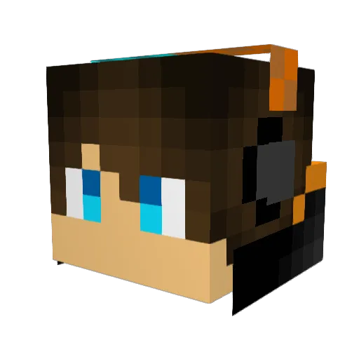 AccUrE0 Minecraft avatar head, 3D render