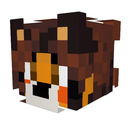 AccailiaGaming Minecraft avatar head, 3D render