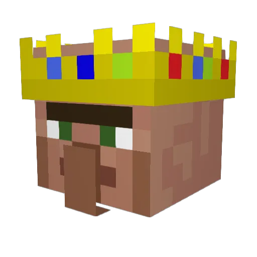 AccelSynchron Minecraft avatar head, 3D render