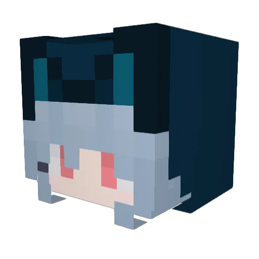 AcceleDrome Minecraft avatar head, 3D render