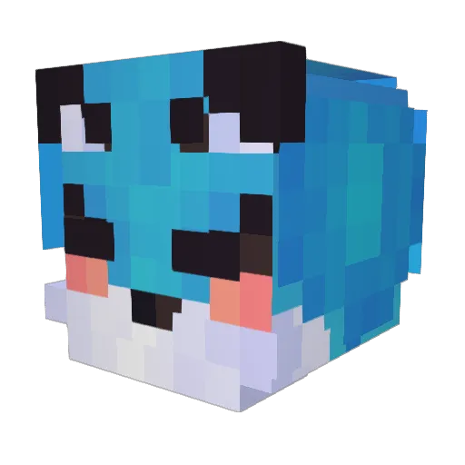 AccelerateGaming Minecraft avatar head, 3D render