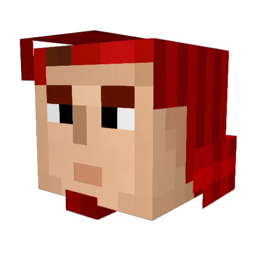 Acceleratorr0 Minecraft avatar head, 3D render