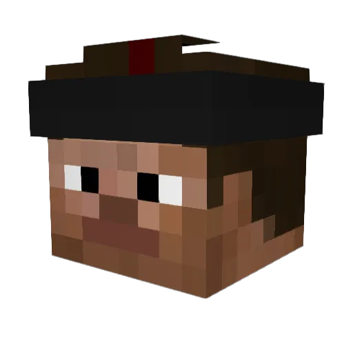 AccesDenied Minecraft avatar head, 3D render