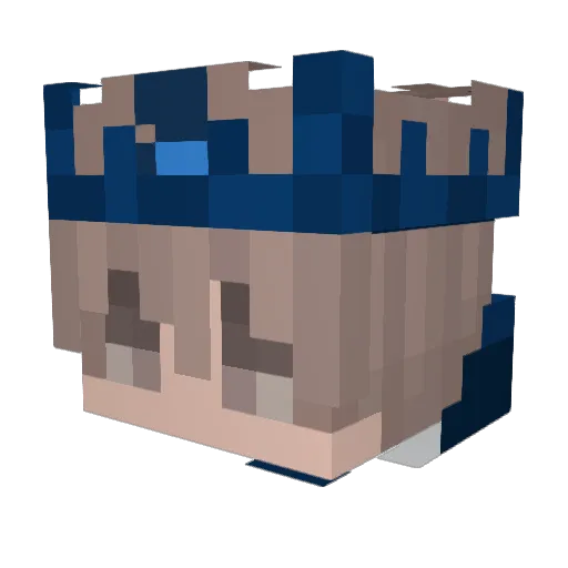 Accessorys Minecraft avatar head, 3D render