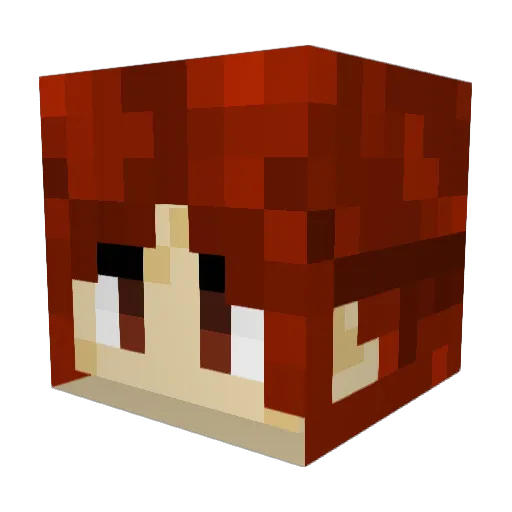 Accidentprone20 Minecraft avatar head, 3D render