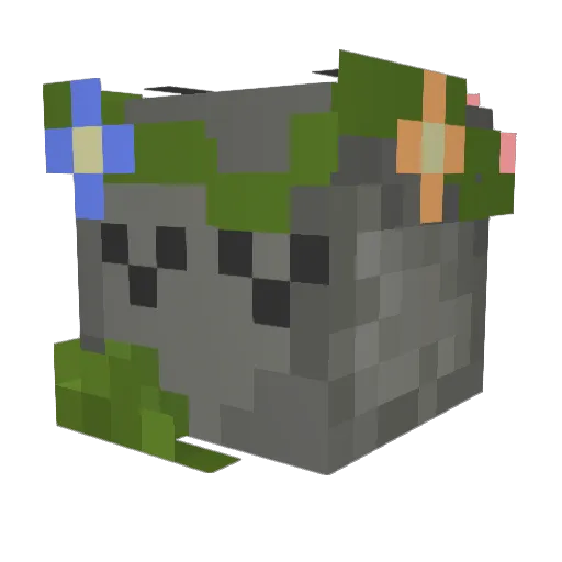 AccordiDan Minecraft avatar head, 3D render