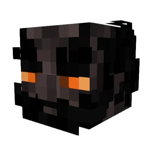 Accrayer Minecraft avatar head, 3D render