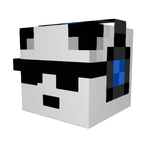 Accsick97 Minecraft avatar head, 3D render